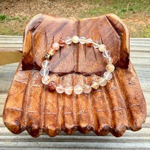 Hematoid Quartz Golden Healer Gemstone Bracelet 8mm